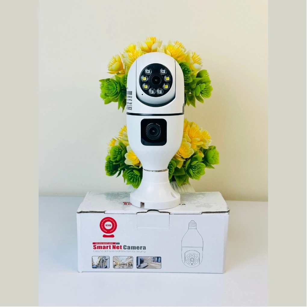 Dual Lens V380 PRO WIFI IP Camera SQ02 4MP Auto Tracking Ai Human Detect CCTV Indoor Surveillance Camera Night Vision Two Way Voice